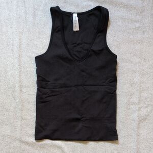 Athleta Black Ribbed Tank